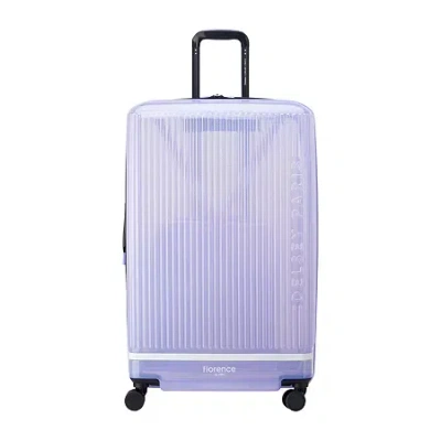 Delsey Florence By Mills X  Paris Gotta Glow 28" Hardside Luggage In Purple