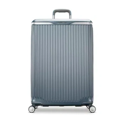 Samsonite Silhouette 18 29 Inch Hardside Expandable Checked Spinner Luggage In Blue
