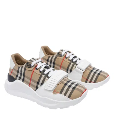 Burberry New Regis Check Sneaker In Multi