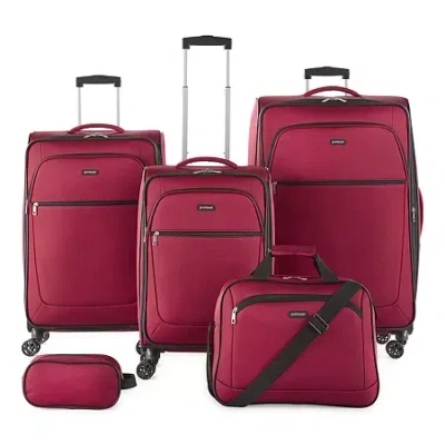 Protocol Court Softside 5-pc. Luggage Set In Red