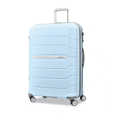 Samsonite Freeform Checked-large 28-inch Hardside Expandable With Double Spinner Wheels In Blue