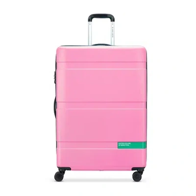 Delsey United Colors Of Benetton X  Paris Now! 27" Hardside Luggage In Pink