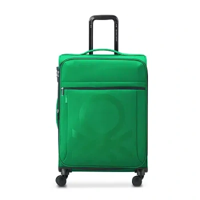 Delsey United Colors Of Benetton X  Paris Color Block 23" Softside Luggage In Green