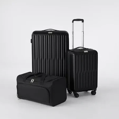 Protocol Cayman Hardside 3-pc. Luggage Set In Black