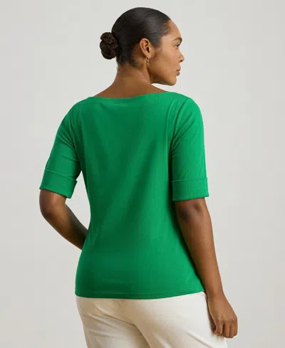 Ralph Lauren Plus Size Boat Neck T-shirt