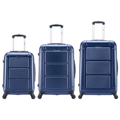 Inusa Pilot Lightweight Hardside Spinner 3-pc. Luggage Set In Blue