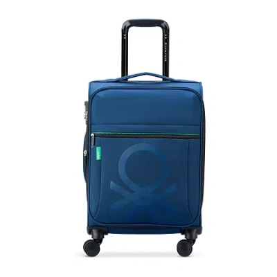 Delsey United Colors Of Benetton X  Paris Color Block 19" Softside Luggage In Blue