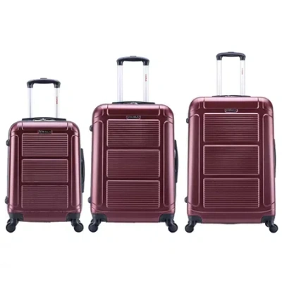 Inusa Pilot Lightweight Hardside Spinner 3-pc. Luggage Set In Purple