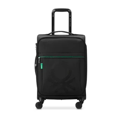 Delsey United Colors Of Benetton X  Paris Color Block 19" Softside Luggage In Black