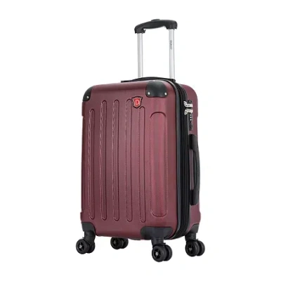 Dukap Intely Hardside Spinner 20'' Carry-on With Usb Port In Purple