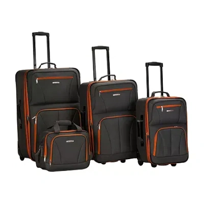 Rockland Journey 4-pc. Softside Luggage Set In Black