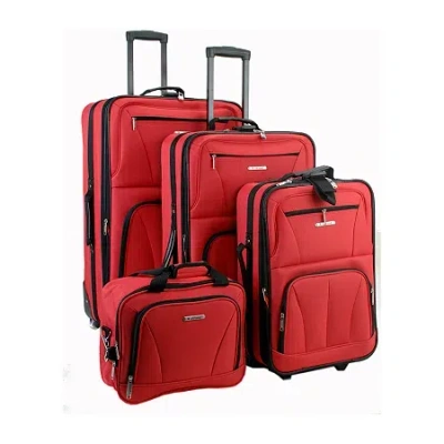 Rockland Journey 4-pc. Softside Luggage Set In Red