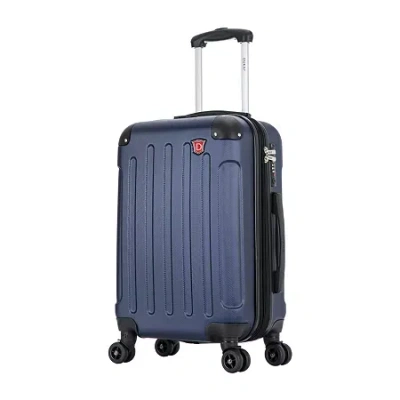 Dukap Intely Hardside Spinner 20'' Carry-on With Usb Port In Blue