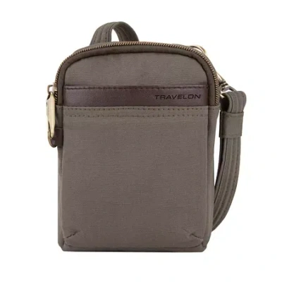 Travelon Anti-theft Courier Crossbody Bag In Sand