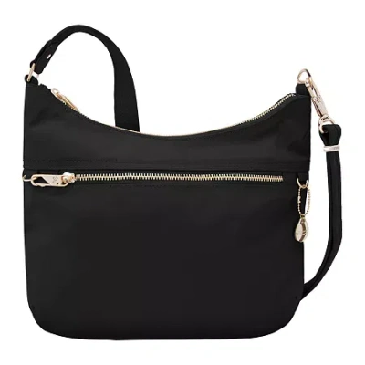 Travelon Anti-theft Tailored Hobo Bag In Black