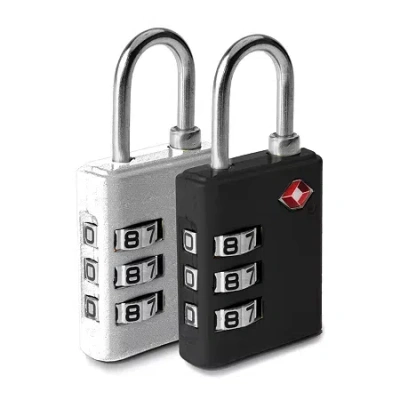 Travelon Set Of 2 Tsa Accepted Luggage Locks In Black