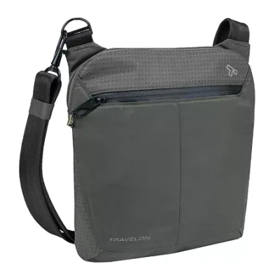 Travelon Anti-theft Active Small Crossbody Bag In Gray