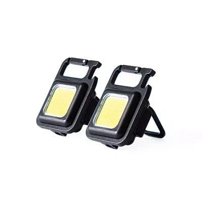 Travelon Set Of 2 Cob Multi-use Rechargeable Travel Lights In Black