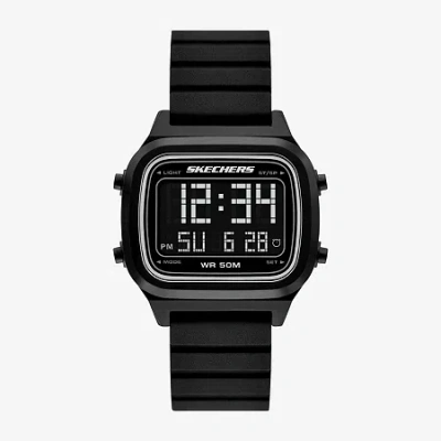 Skechers Mens Black Strap Watch Sr5258 In Black