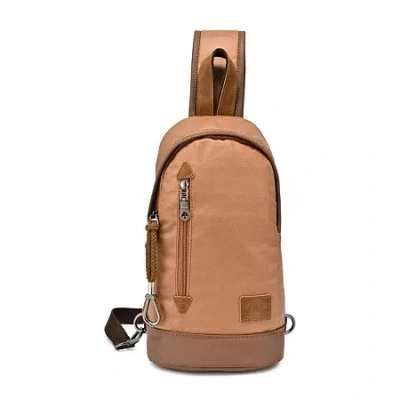 Tsd Brand Urban Light Sling Bag Backpack In Brown
