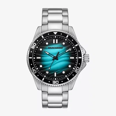 Skechers Mens Silver Tone Bracelet Watch Sr5272 In Transparent