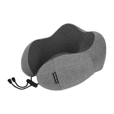 Travelon Contoured Memory Foam Travel Neck Pillow In Gray