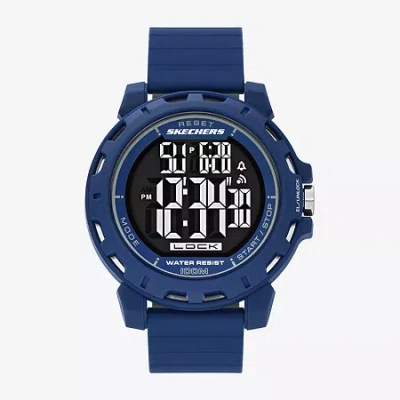 Skechers Mens Blue Strap Watch Sr5252 In Blue