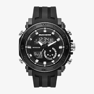 Skechers Mens Black Strap Watch Sr5213 In Black