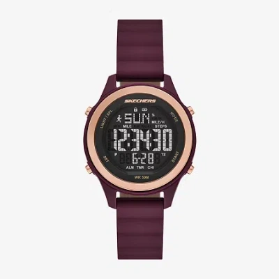 Skechers Womens Red Strap Watch Sr6348 In Red