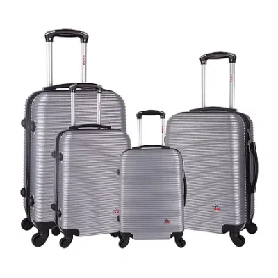 Inusa Royal Hardside 4-pc Luggage Set In Silver
