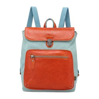 Tsd Brand Valley Trail Unisex Adult Adjustable Straps Backpack In Blue