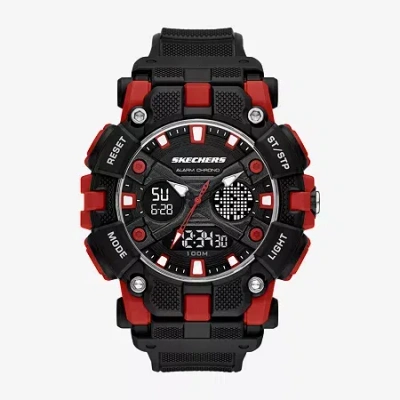 Skechers Mens Black Strap Watch Sr1188 In Black