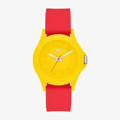 Skechers World Cup Rosencrans Mens Red Strap Watch Sr6370 In Red