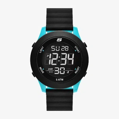 Skechers Mens Black Strap Watch Sr5222 In Black