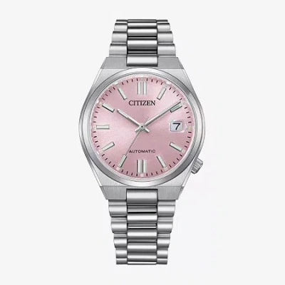 Citizen Tsuyosa Womens Automatic Silver Tone Stainless Steel Bracelet Watch Nj0200-50z In Silver