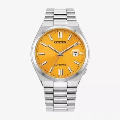 Citizen Tsuyosa Mens Automatic Silver Tone Stainless Steel Bracelet Watch Nj0150-56z In Metallic