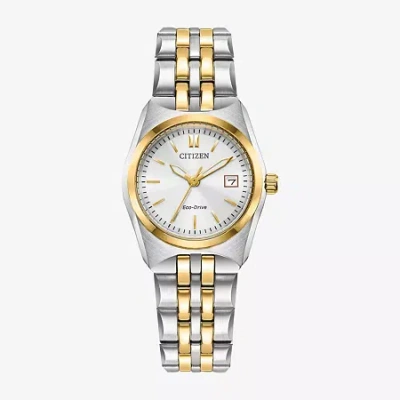 Citizen Corso Womens Two Tone Stainless Steel Bracelet Watch Ew2299-50a In Multi
