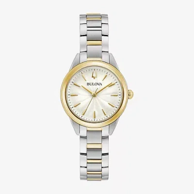 Bulova Sutton Womens Two Tone Stainless Steel Bracelet Watch 98l277 In Multi