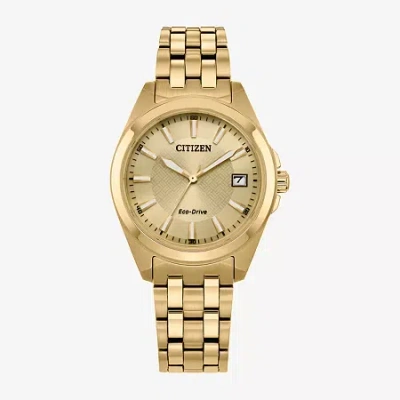 Citizen Peyten Womens Gold Tone Stainless Steel Bracelet Watch Eo1222-50p In Gold