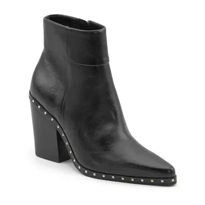 Charles David Womens Van Block Heel Dress Boots In Black