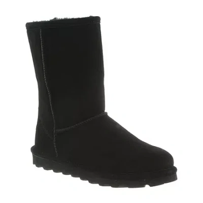 Bearpaw Womens Elle Flat Heel Winter Boots In Black