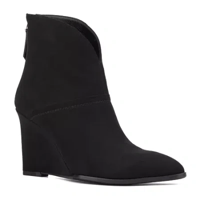 Torgeis Womens Lexis Wedge Heel Booties In Black