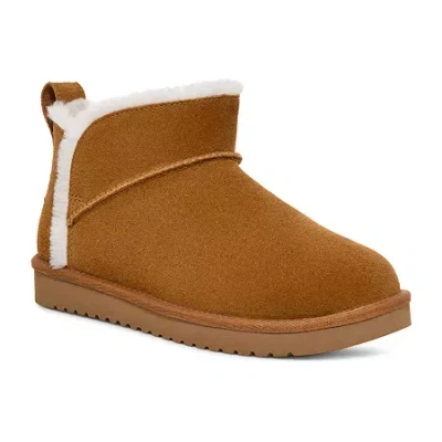 Koolaburra By Ugg Womens Koola Ultra Mini Flat Heel Booties In Brown