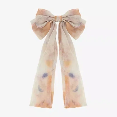 Arizona Light Pink Watercolor Hair Bow In Neutral