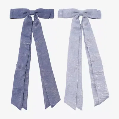 Arizona Blue Denim 2-pc. Hair Bow In Blue
