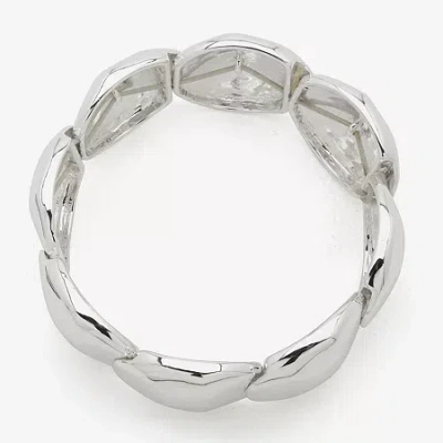 Worthington Silver Tone Womens Stretch Bracelet In Metallic
