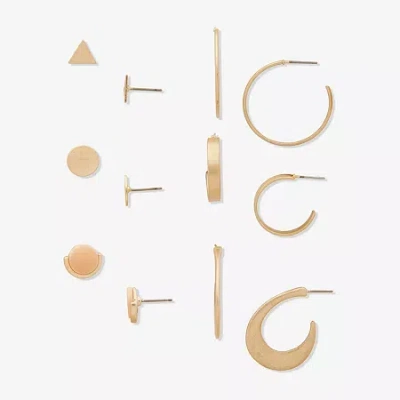 Ana Womens 6 Pair Earring Set In Multi
