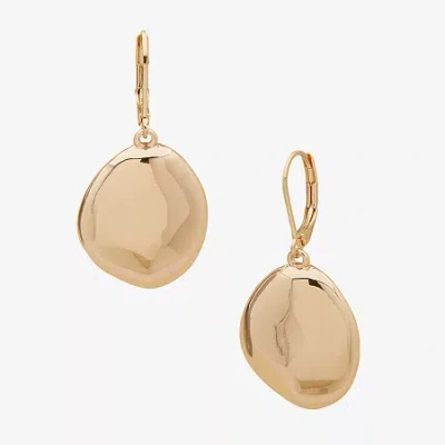 Worthington Womens Drop Earrings In Gold