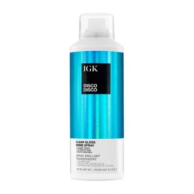 Igk Disco Disco Clear Gloss Shine Spray Hair Product 5.3 Oz. In Blue