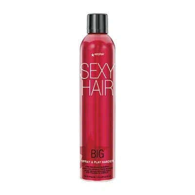 Sexy Hair Big Spray & Play Harder Hair Spray 10 Oz. In Transparent